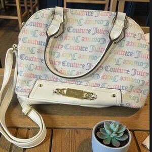 Juicy Couture White Multicolor Shoulder Bag